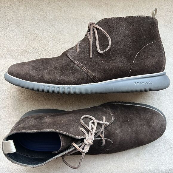 Cole Haan Zerogrand C28112 Dark Brown Suede Lace Up Casual Chukka Boot Men’s 13 - Picture 16 of 16